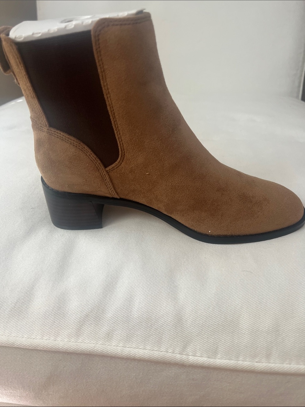 J. Crew Sueded Chelsea Ankle Boots in Rich Coffee
